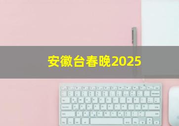 安徽台春晚2025