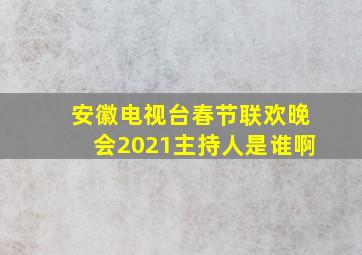 安徽电视台春节联欢晚会2021主持人是谁啊