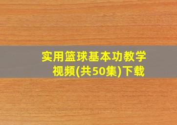 实用篮球基本功教学视频(共50集)下载