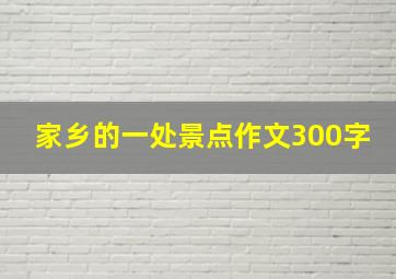 家乡的一处景点作文300字