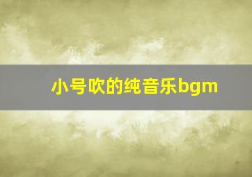 小号吹的纯音乐bgm