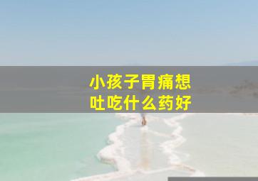 小孩子胃痛想吐吃什么药好