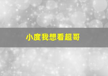 小度我想看超哥