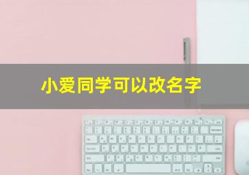 小爱同学可以改名字