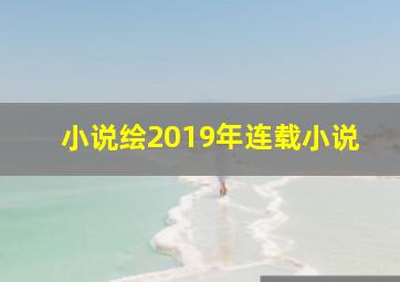 小说绘2019年连载小说