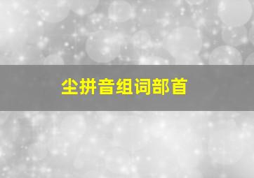 尘拼音组词部首