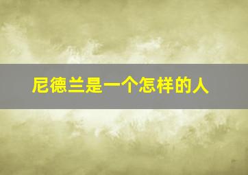 尼德兰是一个怎样的人