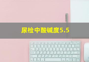 尿检中酸碱度5.5