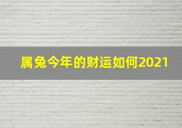 属兔今年的财运如何2021