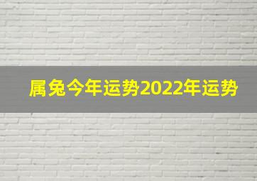 属兔今年运势2022年运势