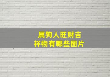 属狗人旺财吉祥物有哪些图片