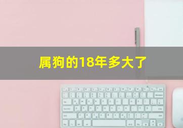 属狗的18年多大了