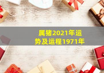 属猪2021年运势及运程1971年