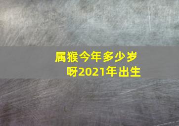 属猴今年多少岁呀2021年出生