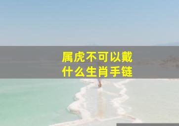 属虎不可以戴什么生肖手链