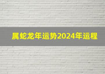 属蛇龙年运势2024年运程