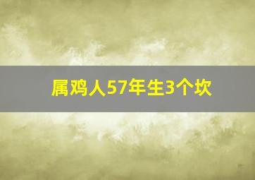 属鸡人57年生3个坎