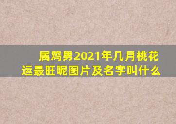 属鸡男2021年几月桃花运最旺呢图片及名字叫什么