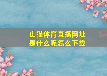 山猫体育直播网址是什么呢怎么下载