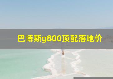 巴博斯g800顶配落地价