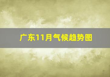 广东11月气候趋势图