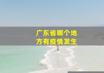 广东省哪个地方有疫情发生