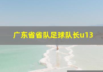 广东省省队足球队长u13