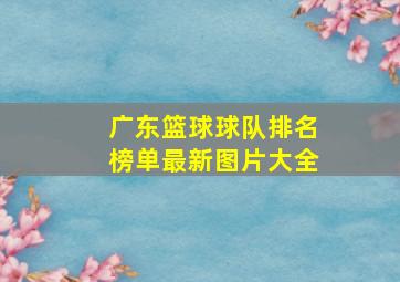 广东篮球球队排名榜单最新图片大全