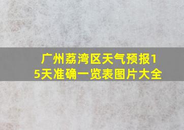 广州荔湾区天气预报15天准确一览表图片大全