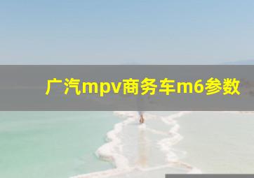 广汽mpv商务车m6参数