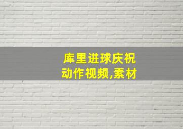 库里进球庆祝动作视频,素材