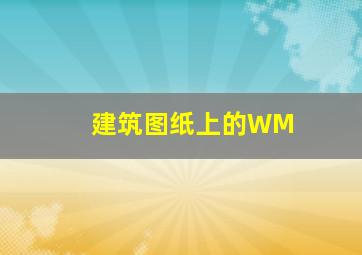 建筑图纸上的WM