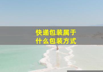 快递包装属于什么包装方式