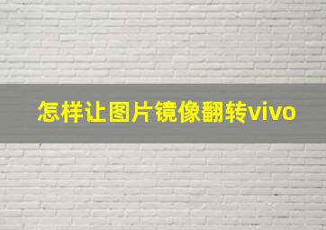 怎样让图片镜像翻转vivo