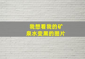 我想看我的矿泉水变黑的图片