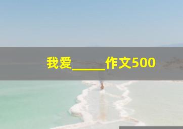 我爱_____作文500