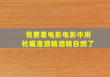 我要看电影电影中用枪瞄准酒精酒精自燃了