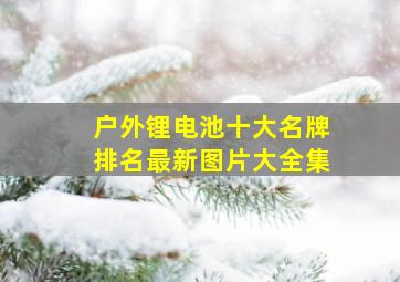 户外锂电池十大名牌排名最新图片大全集