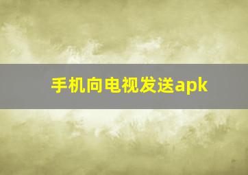 手机向电视发送apk