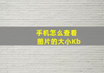 手机怎么查看图片的大小Kb