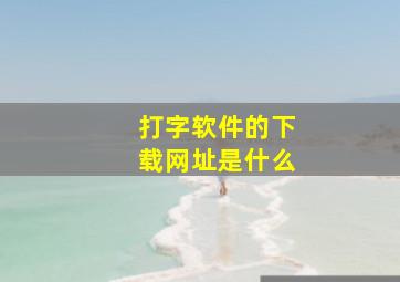 打字软件的下载网址是什么