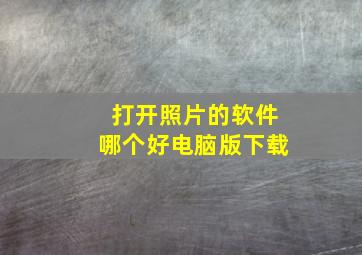 打开照片的软件哪个好电脑版下载