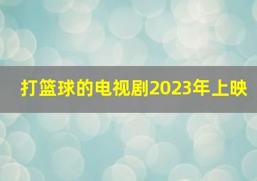 打篮球的电视剧2023年上映