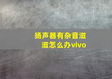 扬声器有杂音滋滋怎么办vivo