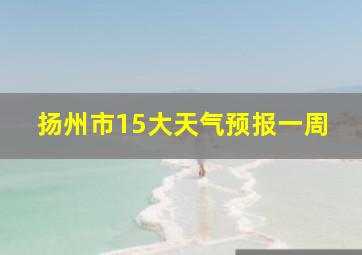 扬州市15大天气预报一周