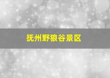 抚州野狼谷景区