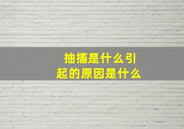 抽搐是什么引起的原因是什么