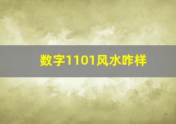 数字1101风水咋样