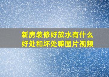 新房装修好放水有什么好处和坏处嘛图片视频