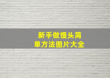 新手做馒头简单方法图片大全